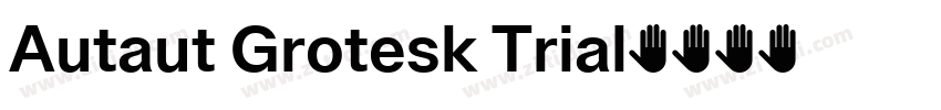 Autaut Grotesk Trial字体转换